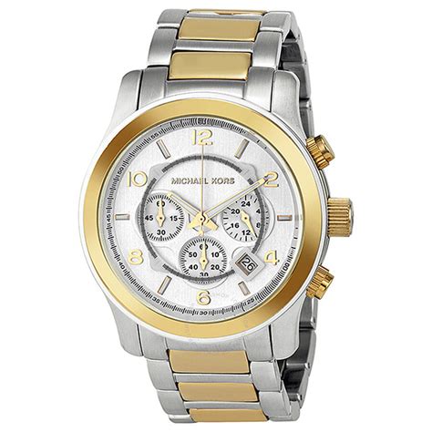 michael kors runway oversized chronograph two tone mens watch mk8283|Oversized Runway Two.